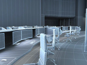 Control Room Monitoring room Command center 3D Model