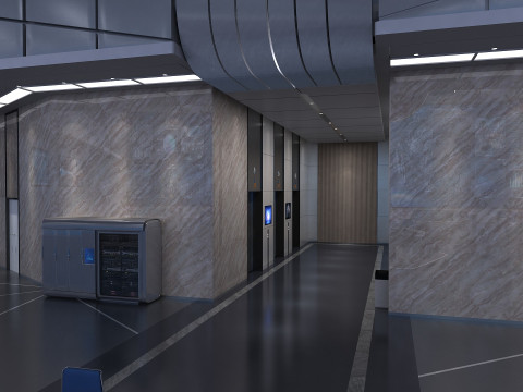 Monitoring room command center 3D Модель