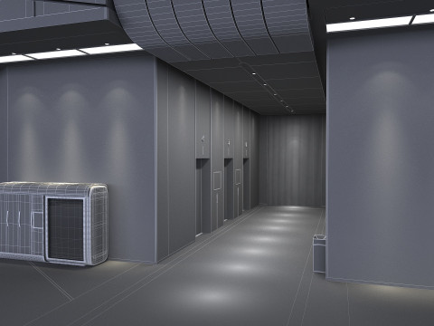 Monitoring room command center 3D Модель