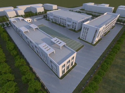 Промышленное здание 3D Модель