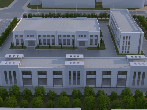 Industrial building 3D Модель