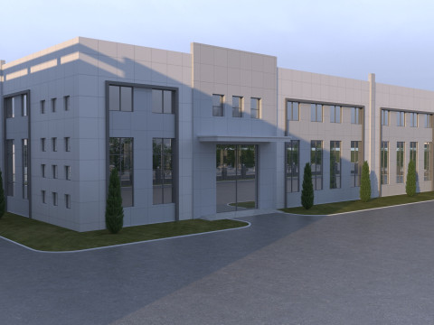 Industrial building 3D Модель