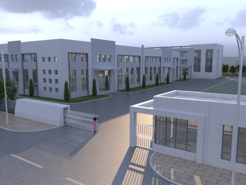 Industrial building 3D Модель