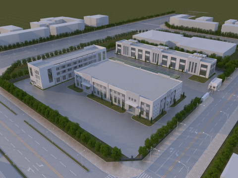 Industrial building 3D Модель