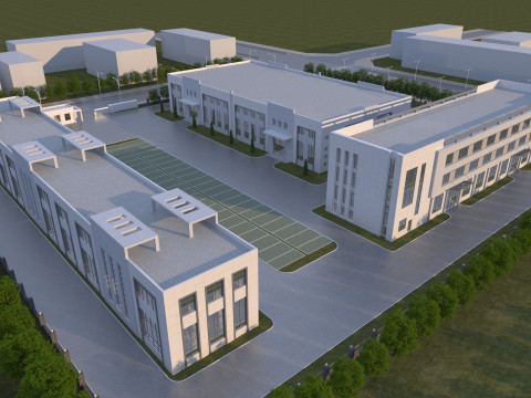 Industrial building 3D Модель