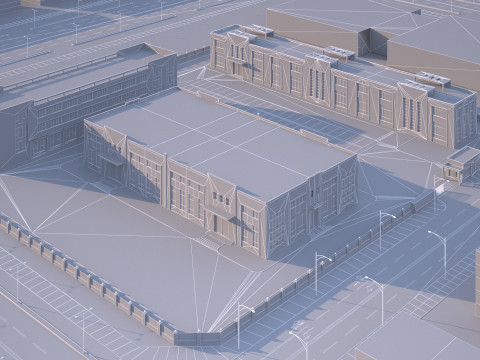 Industrial building 3D Модель