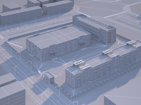 Industrial building 3D Модель