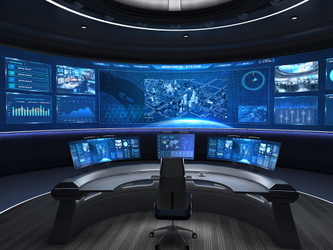 Small control room Model 3D