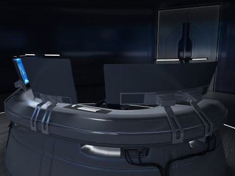 Small control room 3D Model