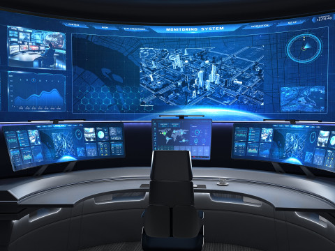 Small control room 3D Model