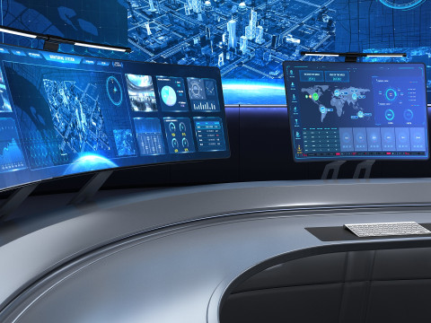 Small control room 3D Model