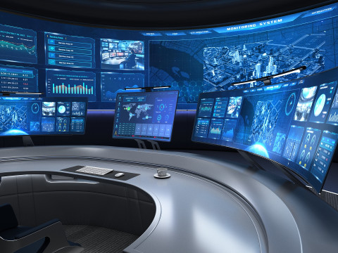 Small control room 3D Model