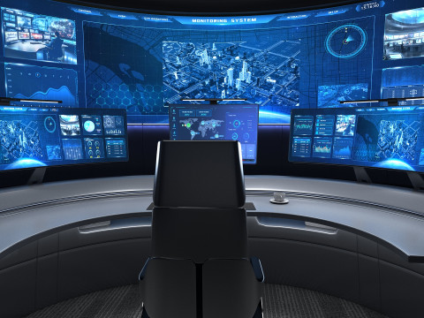 Small control room 3D Model