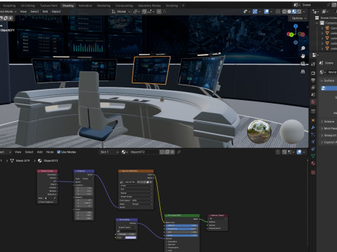 Small control room 3D Model