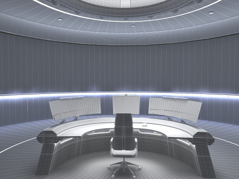 Small control room 3D Model