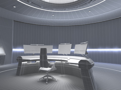 Small control room 3D Model