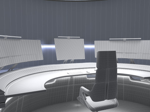 Small control room 3D Model