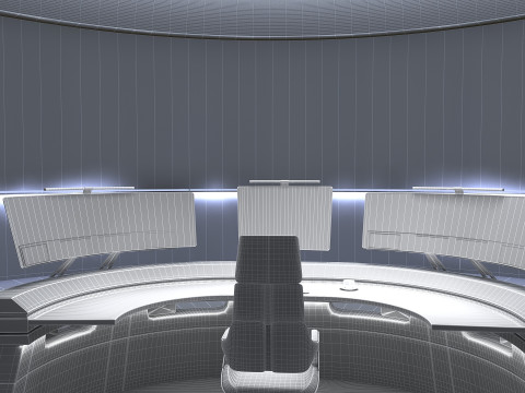 Small control room 3D Model