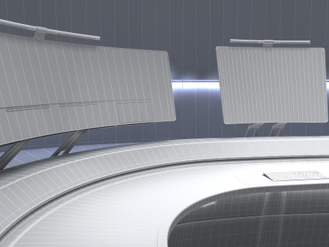 Small control room 3D Model