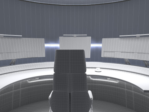 Small control room 3D Model