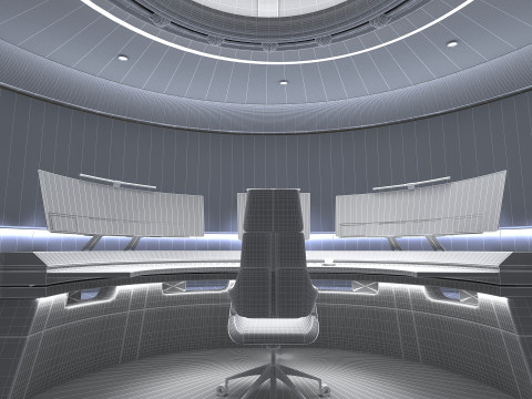 Small control room 3D Model