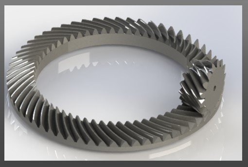 hypoid gear 3D Model .c4d .max .obj .3ds .fbx .stl .blend