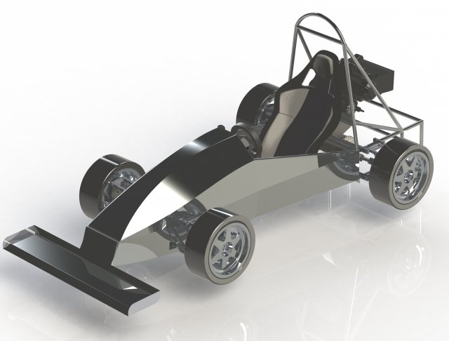 fsae race car assembly according to regulation 3D Model .c4d .max .obj .3ds .fbx .stl .blend 