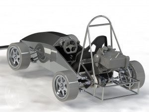 fsae race car assembly according to regulation 3D Model