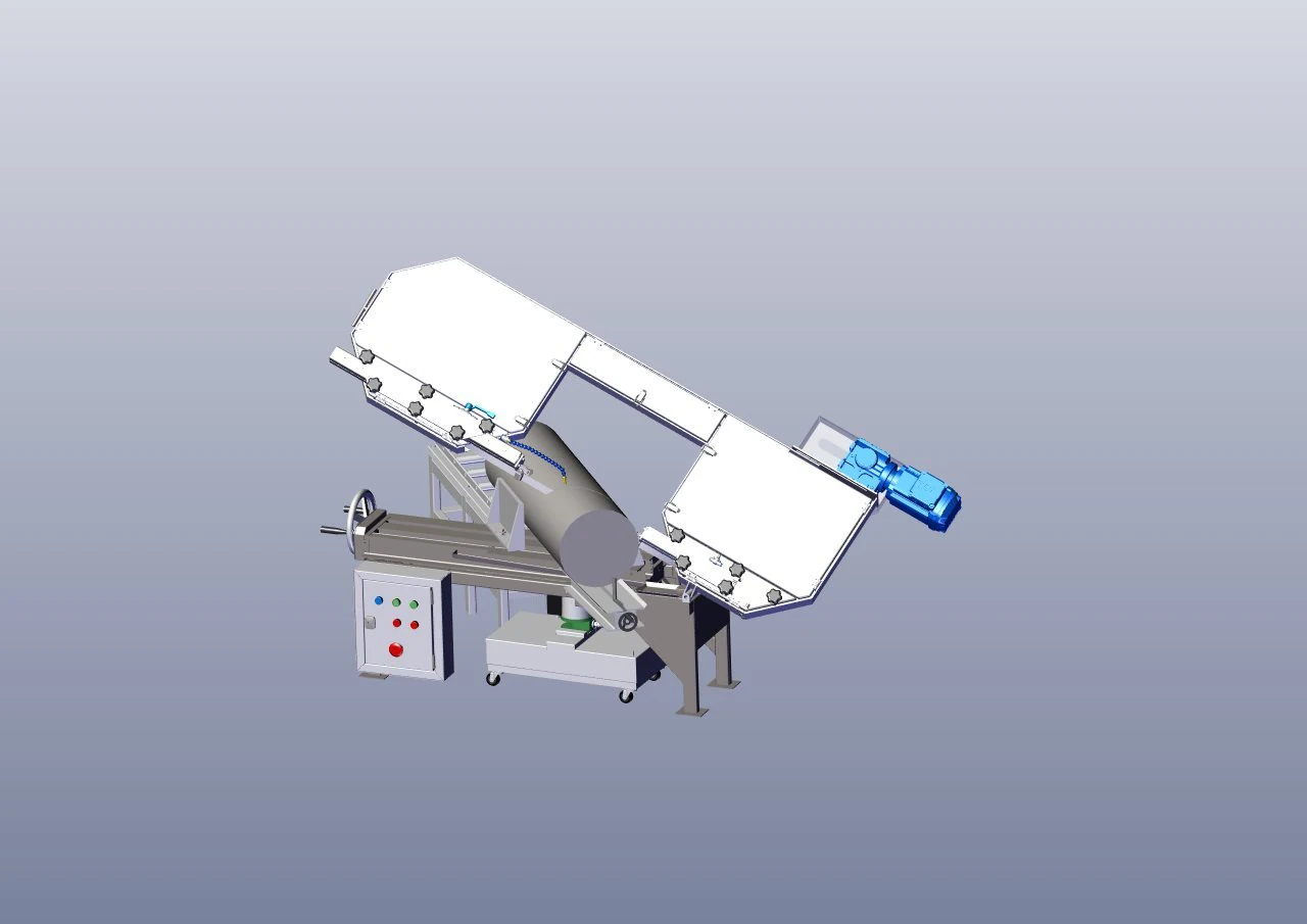 horizontal band saw 3D Model .c4d .max .obj .3ds .fbx .stl .blend 