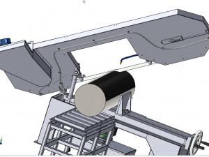 horizontal band saw Modello 3D