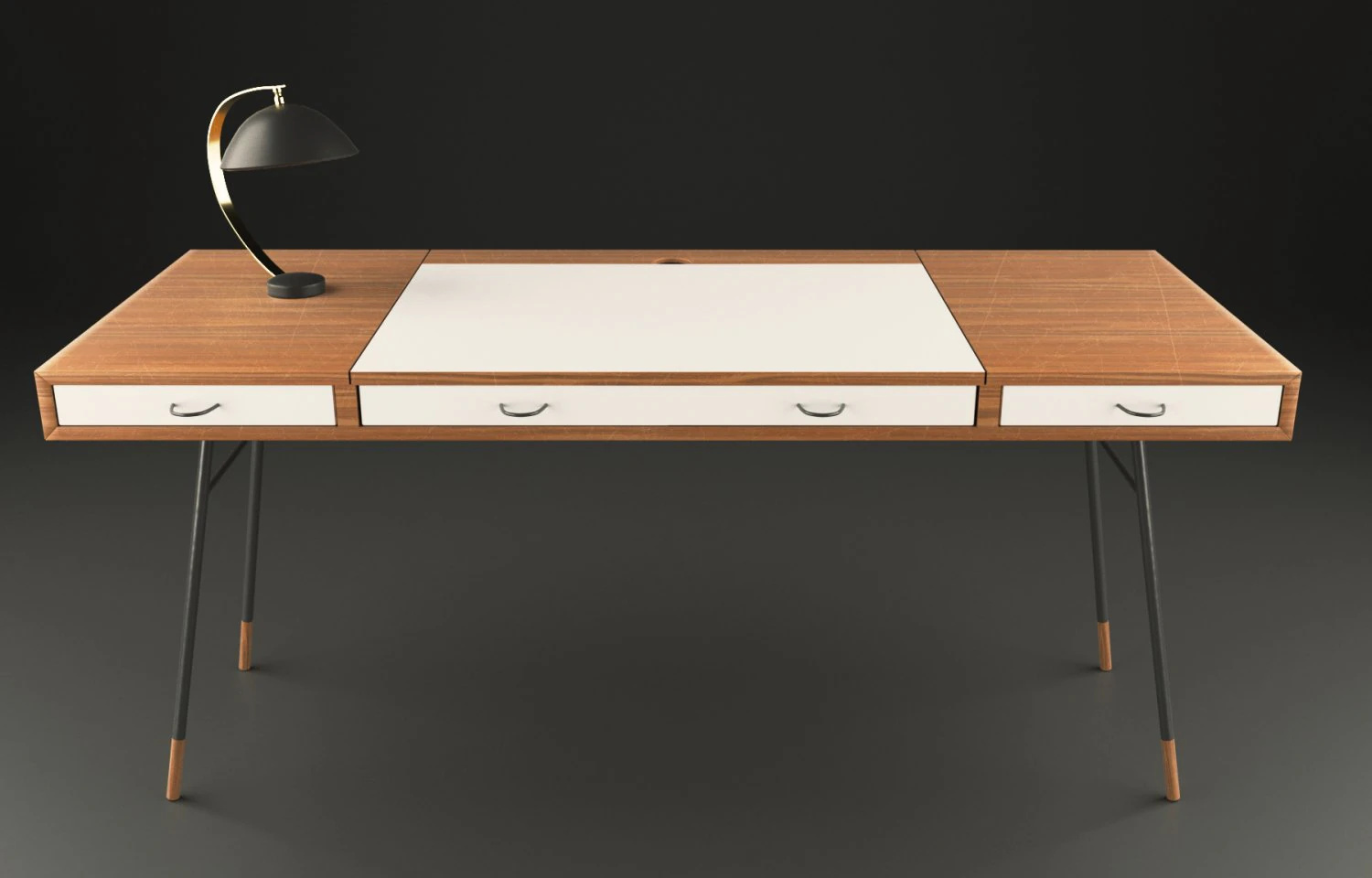 escritorio cupertino 3D Model .c4d .max .obj .3ds .fbx .stl .blend 