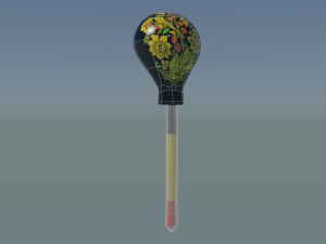 russian wooden spoon palekh 3Dモデル