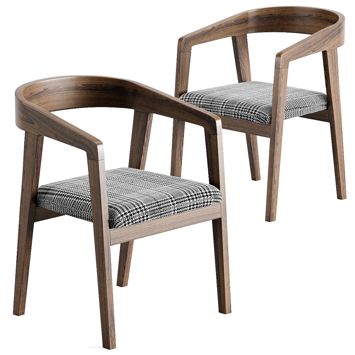 chair wood 3D Model .c4d .max .obj .3ds .fbx .stl .blend 