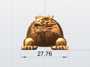 dragon turtle statue 3D 模型