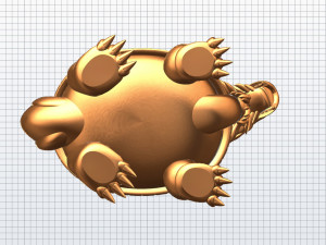 dragon turtle statue 3D 模型
