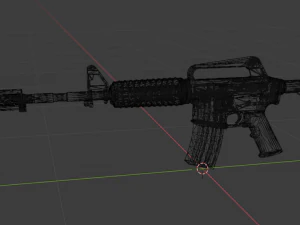 m4a1 carbine modelo 3d 3D Model