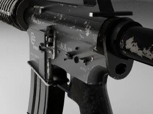 m4a1 carbine modelo 3d 3D Model