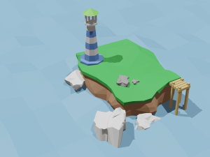 island 3D 모델