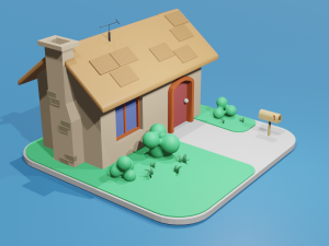 house 3D 모델