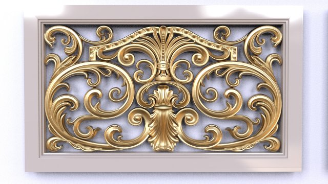 Balcony railings 3D Модель .c4d .max .obj .3ds .fbx .stl .blend 