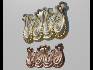 carved pilaster Model 3D