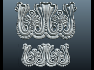 carved pilaster Model 3D