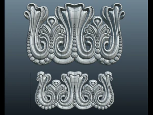 lesena scolpita Modello 3D