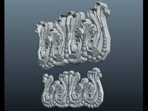 carved pilaster Model 3D