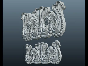 lesena scolpita Modello 3D