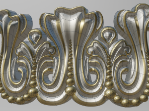 carved pilaster Model 3D