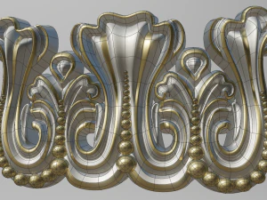 lesena scolpita Modello 3D