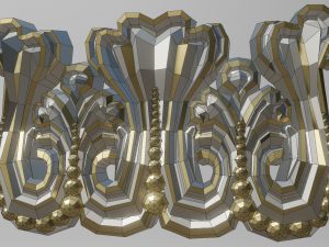 carved pilaster Model 3D