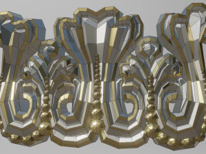 lesena scolpita Modello 3D