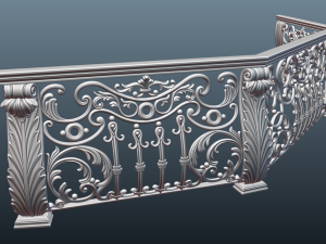 Forged railings Modelo 3D